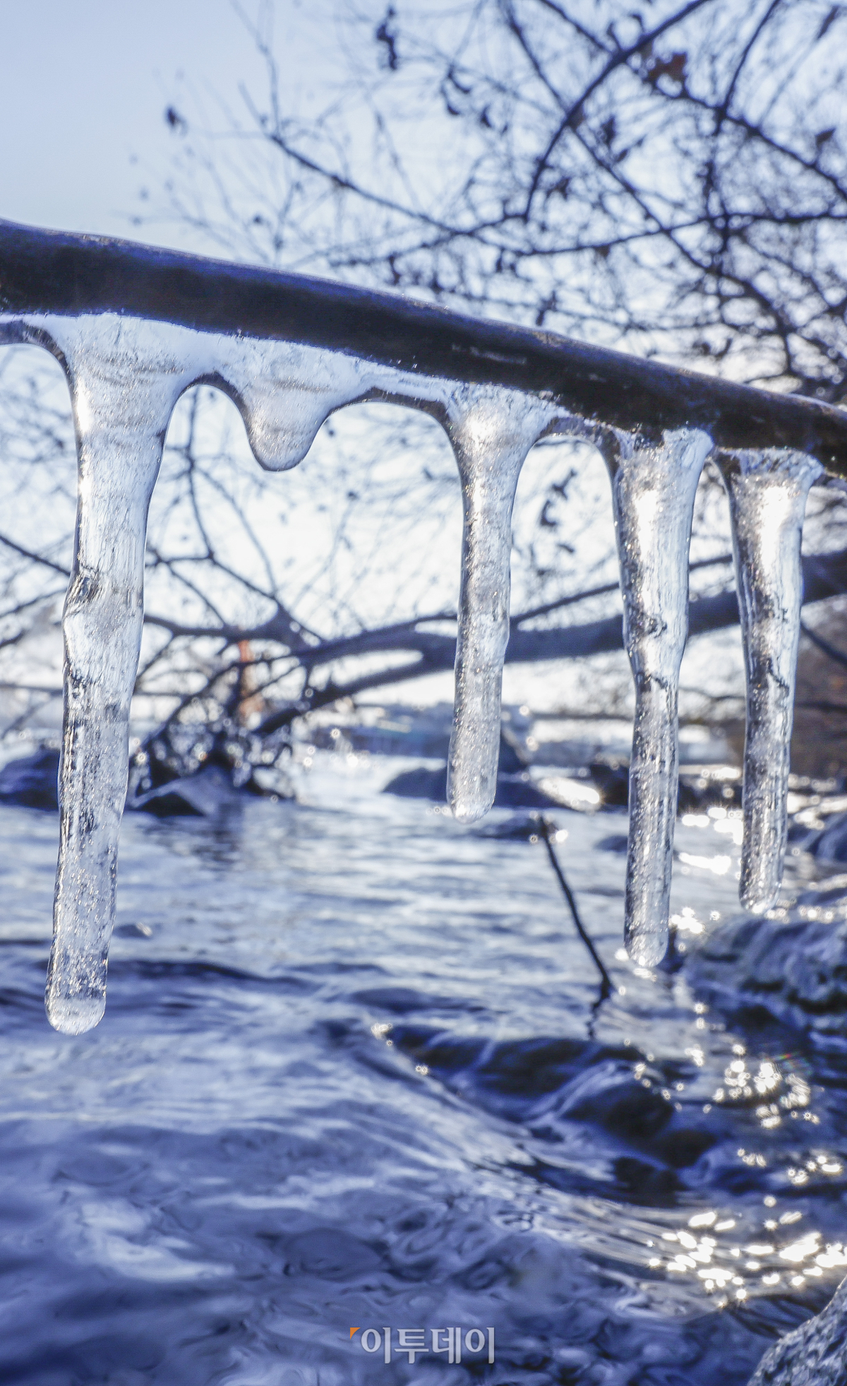 ▲서울 아침 최저기온이 영하 5도까지 떨어지는 등 강추위가 찾아온 7일 서울 영등포구 여의도한강공원에 고드름이 얼어있다. 이날 기상청은 전국 대부분 지역이 전날보다 5~10도가량 크게 떨어져 춥고 빙판길과 도로 살얼음이 나타나는 곳이 많아 유의할 것이라고 예보했다. 조현호 기자 hyunho@