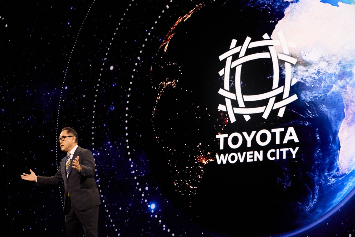 ▲도요타자동차의 도요다 아키오 회장이 6일(현지시간) 미국 네바다주 라스베이거스 만달레이베이 호텔에서 열린 CES 2025 도요타 미디어데이 기자회견에서 발언하고 있다. 라스베이거스(미국)/EPA연합뉴스