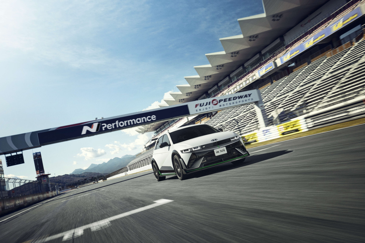 ▲‘2025 도쿄 오토살롱’에서 공개된 ‘아이오닉 5 N DK 에디션’. (자료제공=현대자동차)