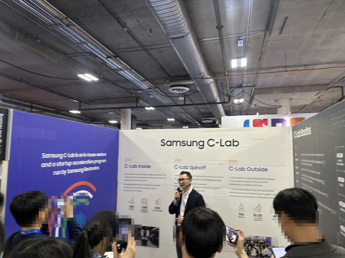 ▲삼성전자가 7~10일(현지시간) 미국 라스베이거스에서 열리는 세계 최대 정보기술(IT)‧가전 박람회 'CES 2025'에 C랩이 육성한 사내 벤처와 외부 스타트업들의 혁신 기술들을 선보였다. (이수진 기자)
