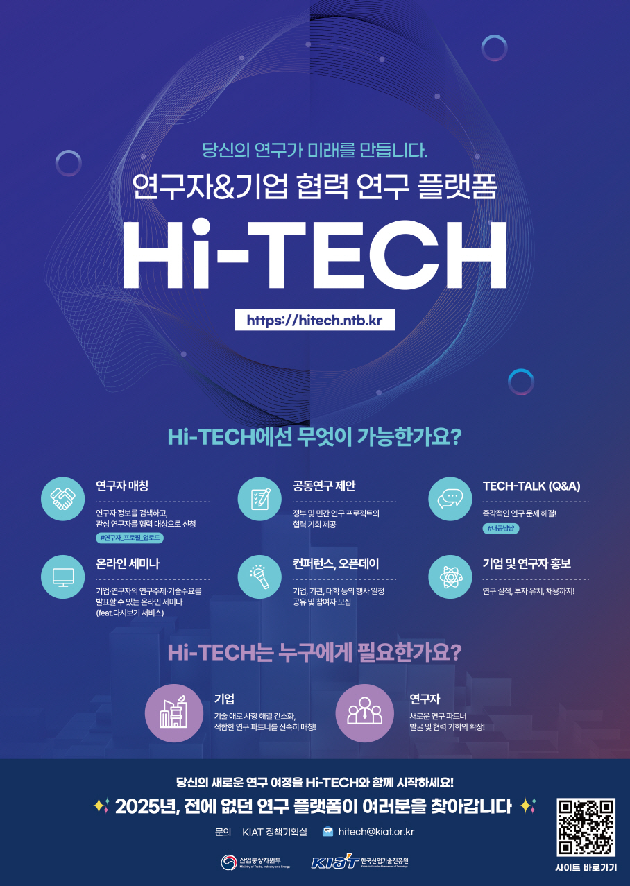 ▲Hi-TECH 온라인 포스터 (사진제공=한국산업기술진흥원)