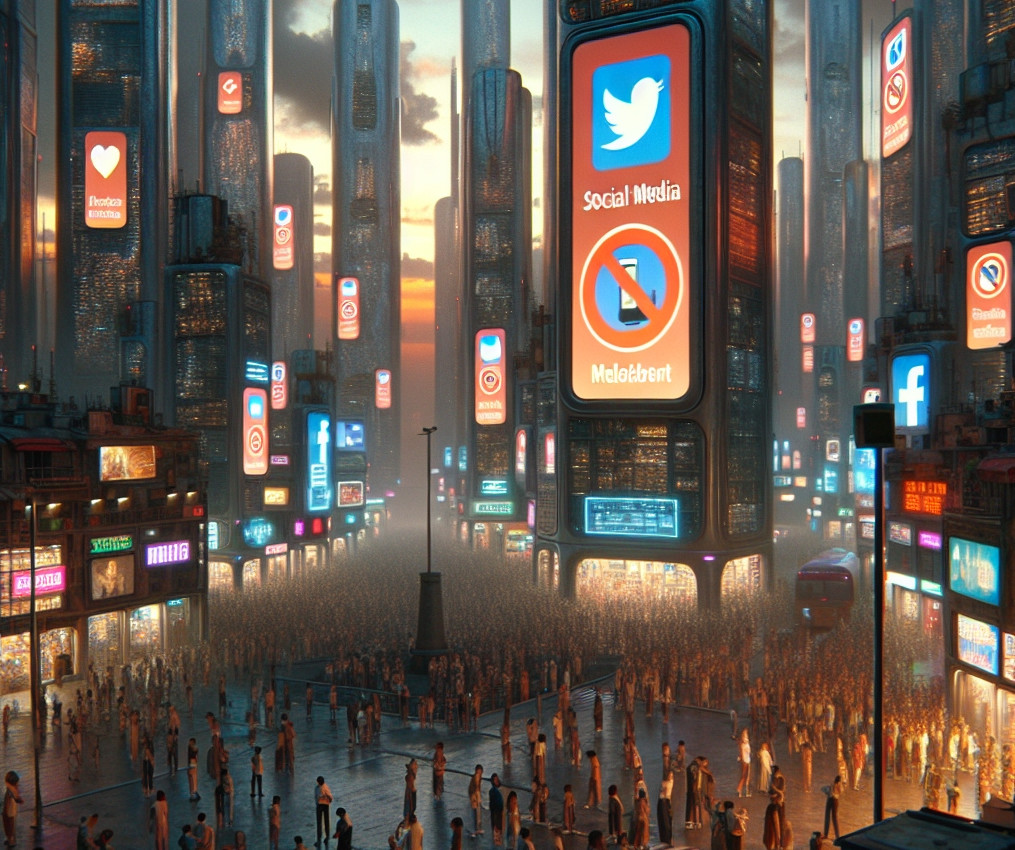 ▲청소년의 과도한 SNS 사용 규제에 글로벌 주요국이 속속 나서고 있다.  (오픈AI 달리)