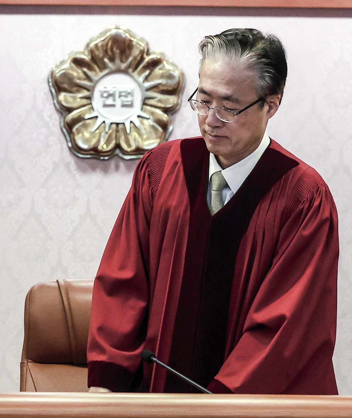 ▲김형두 헌법재판관이 13일 서울 종로구 헌법재판소에서 열린 한덕수 국무총리 탄핵심판 첫 변론준비기일에 참석하고 있다. 신태현 기자 holjjak@