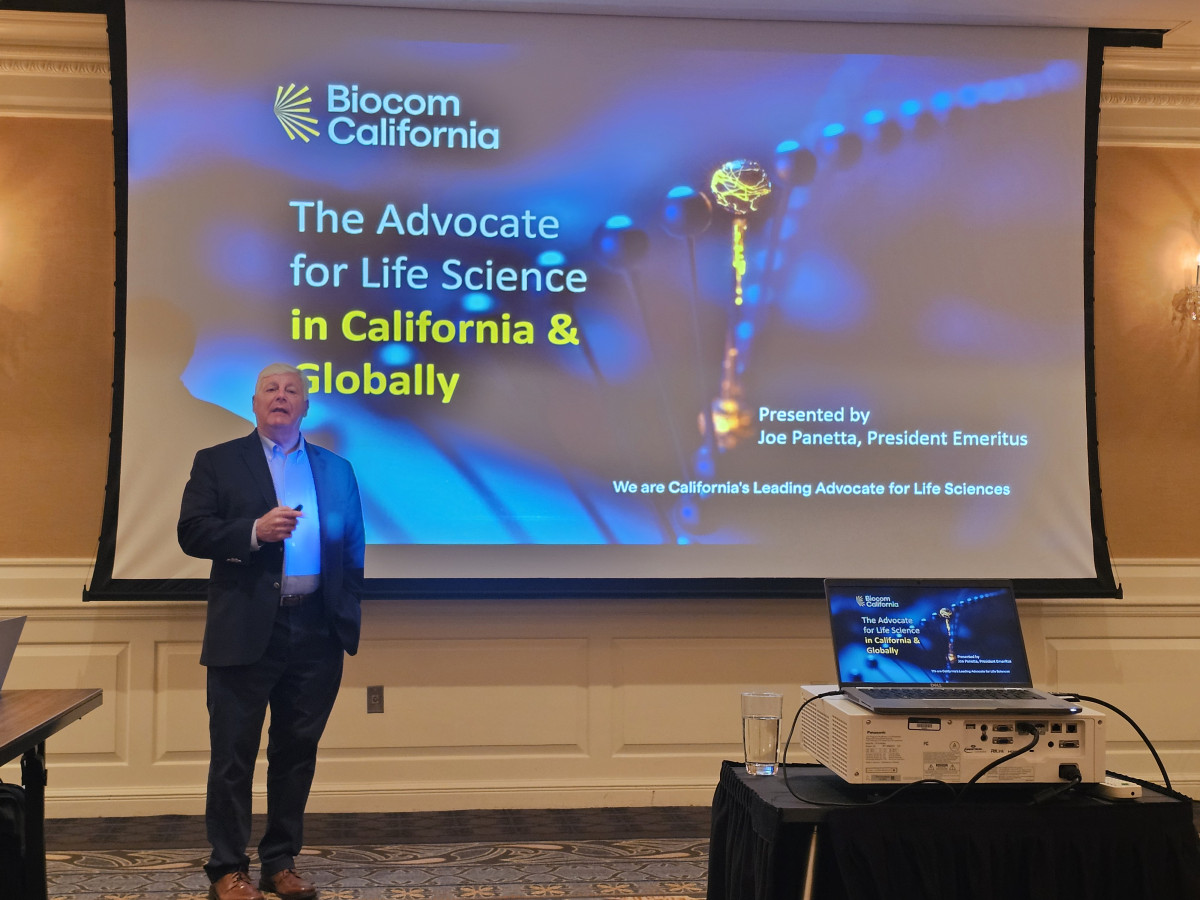 ▲조 파네타 바이오컴 캘리포니아(Biocom California) CEO는 15일(현지시간) 미국 샌프란시스코에서 기자간담회를 개최했다. (사진제공=JP모건 공동취재단)
