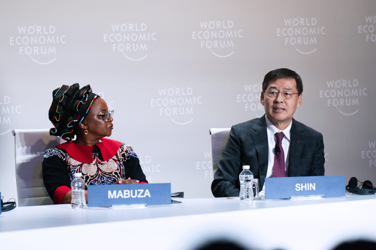 ▲하계 다보스포럼에 참석한 신학철 LG화학 부회장 (사진제공-LG화학)