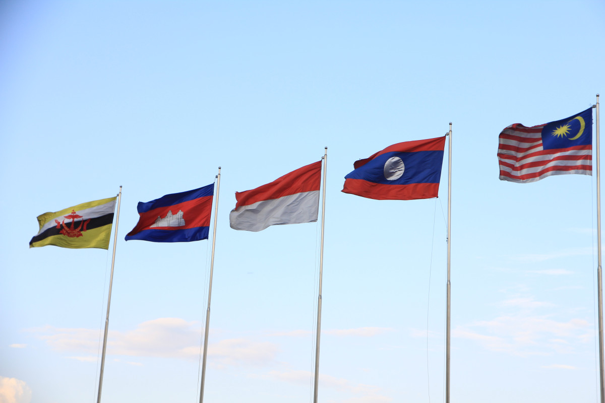 ▲아세안 국가들의 국기. (출처=게티이미지뱅크)