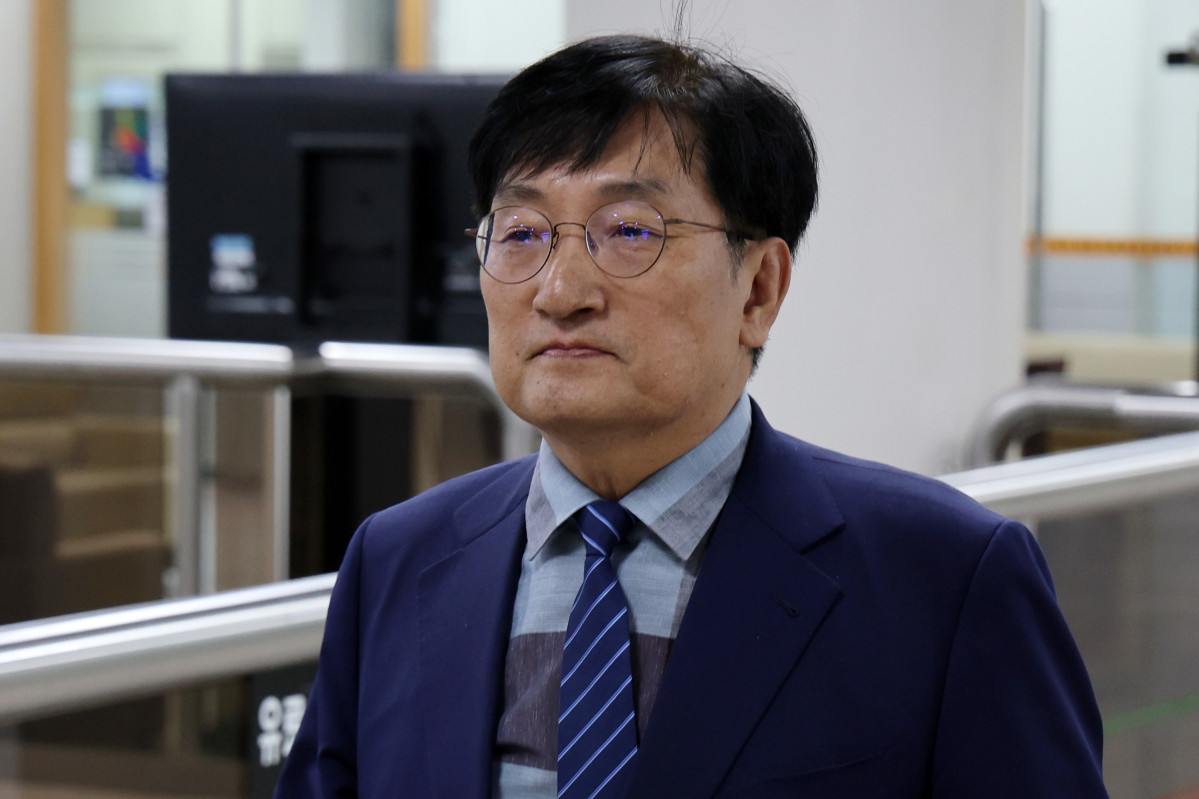 ▲노영민 전 대통령 비서실장이 2023년 11월 1일 오전 서울 서초구 서울중앙지방법원에서 열린 '탈북 어민 강제 북송 사건' 공판에 출석하고 있다. (뉴시스)