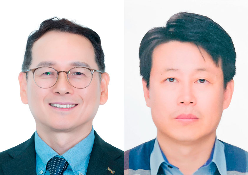 ▲박석배 경영지원이사(왼쪽)와 고재택 기금운용총괄이사(오른쪽). (사진= 한국교직원공제회)