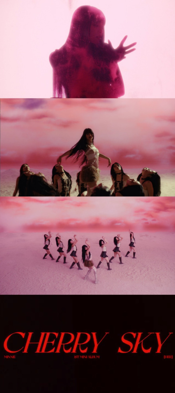 ▲(여자)아이들 민니 'Cherry Sky' 스페셜 클립(사진제공=큐브엔터테인먼트)