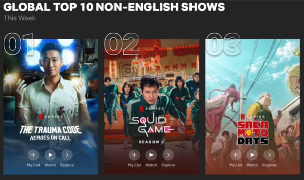 ▲넷플릭스 투둠 톱10 1위 '중증외상센터' (사진제공=넷플릭스)