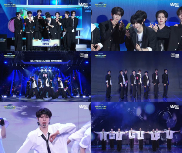 ▲이펙스 (사진 = Mnet '32주년 한터뮤직어워즈 2024' 방송 캡처)