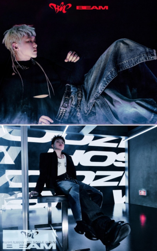 ▲호시X우지 첫 오피셜 포토(사진제공=플레디스)