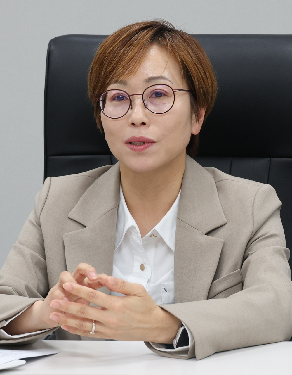 ▲이지연 비보존제약 신약마케팅본부 이사는 “어나프라주는 마약성 진통제가 주를 이루는 진통제 시장에서 안전하면서도 심한 통증에 사용할 수 있어 주목받는다. 어나프라주가 향후 비보존제약의 성장을 이끌 것이라고 기대한다”고 강조했다. 고이란 기자 photoeran@