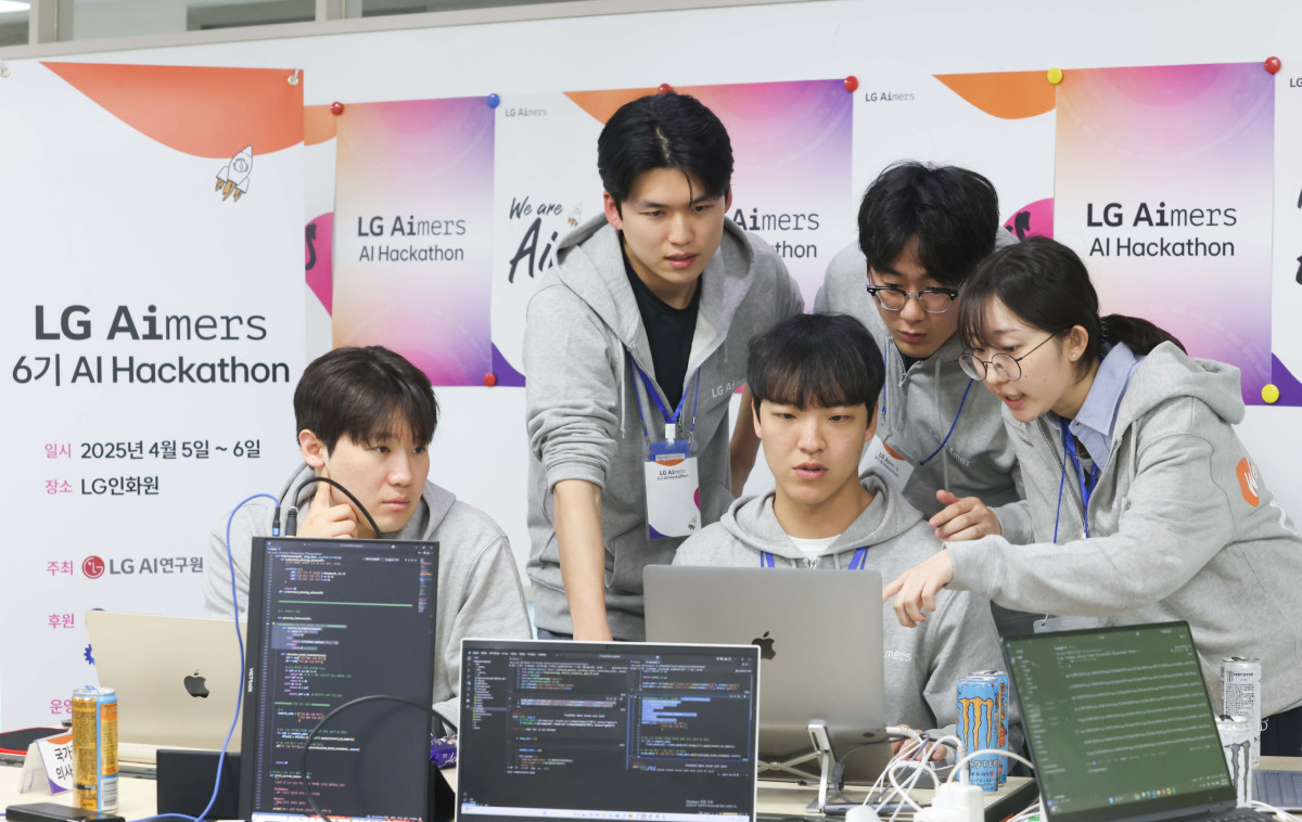 ▲LG가 5일부터 1박 2일간 경기도 이천 LG인화원에서 LG 에이머스 해커톤을 진행했다. (사진=LG)