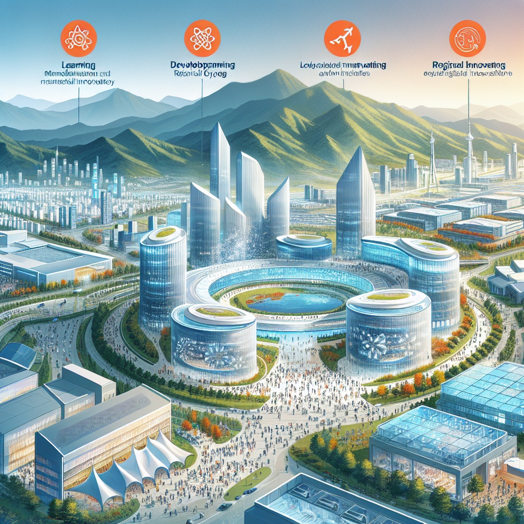 ▲경지지역에 있는 미래의 대학 캠퍼스 이미지.  (김재학 기자·오픈AI 달리)