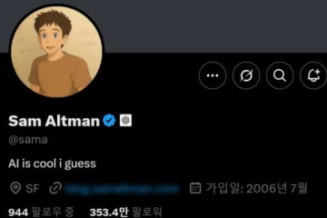 ▲오픈AI의 최고경영자 샘 올트먼의 X(옛 트위터) 프로필 사진. 올트먼은 오픈AI가 지난달 선보인 챗GPT-포오(4o) 이미지 생성 모델을 홍보하기 위해 자신의 SNS 계정 사진을 지브리풍으로 바꿨다. 출처 샘 올트먼 X