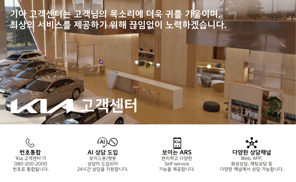 ▲기아가 인공지능(AI) 기술을 도입해 고객센터의 역할과 기능을 개편한다. (사진제공-기아)