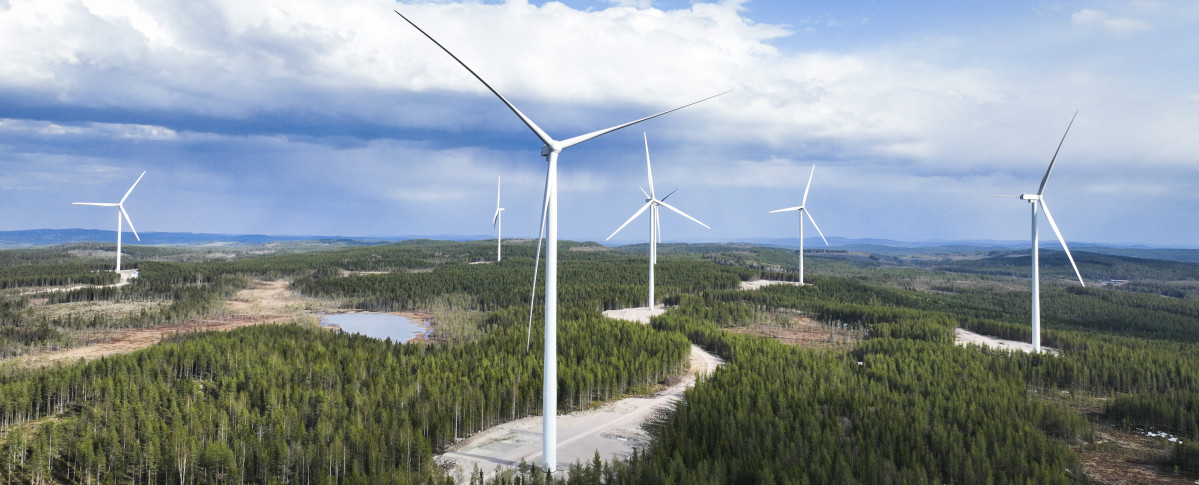 ▲한국중부발전이 45%의 지분을 보유한 스웨덴 구바버겟 풍력발전단지 전경. (사진제공=한국중부발전)