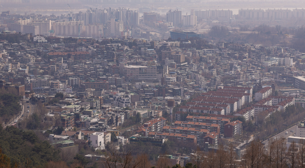 ▲서울 남산에서 바라본 서울 시내. 조현호 기자 hyunho@ (이투데이DB)