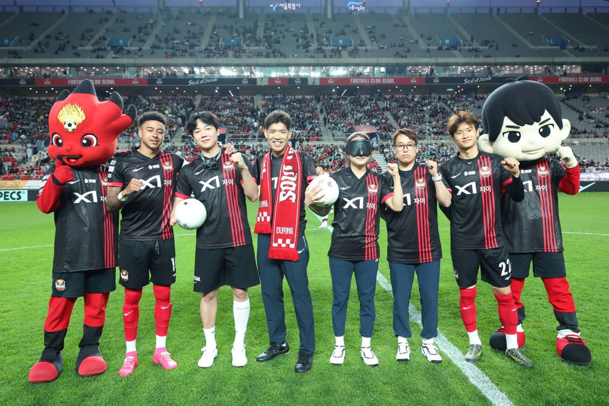 ▲19일 서울 마포구 서울월드컵경기장에서 진행된 ‘장애인의 날, 패럴림피언과 함께하는 장애인체육 홍보 행사’ 현장 (사진제공=프로스펙스)