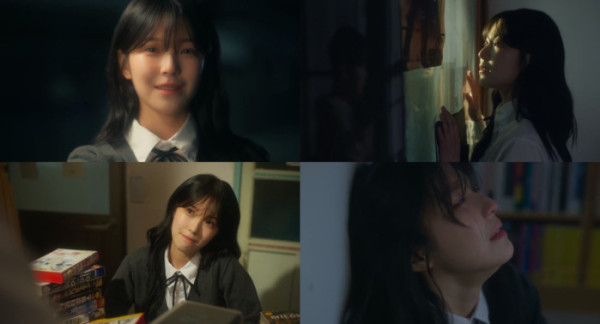 ▲프로미스나인 백지헌(사진=박재정 '자작곡' MV 캡처)