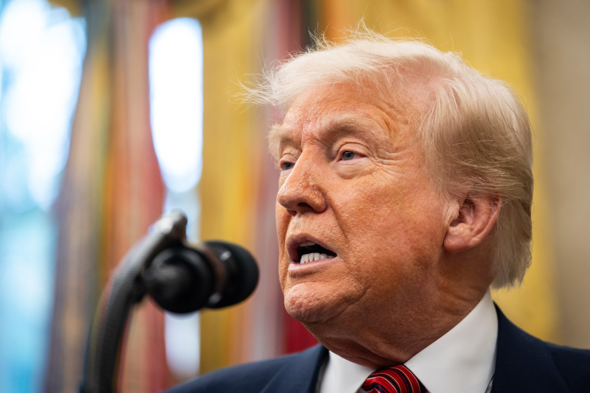 ▲도널드 트럼프 미국 대통령이 7일(현지시간) 백악관에서 취재진 질문에 답변하고 있다. 워싱턴D.C./EPA연합뉴스