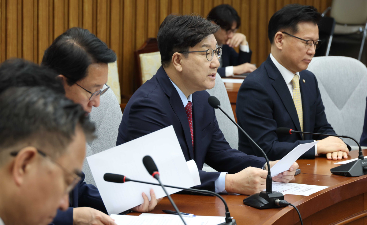 ▲권성동 국민의힘 원내대표가 9일 오전 서울 여의도 국회에서 열린 원내대책회의에서 발언을 하고 있다. (사진제공=뉴시스)