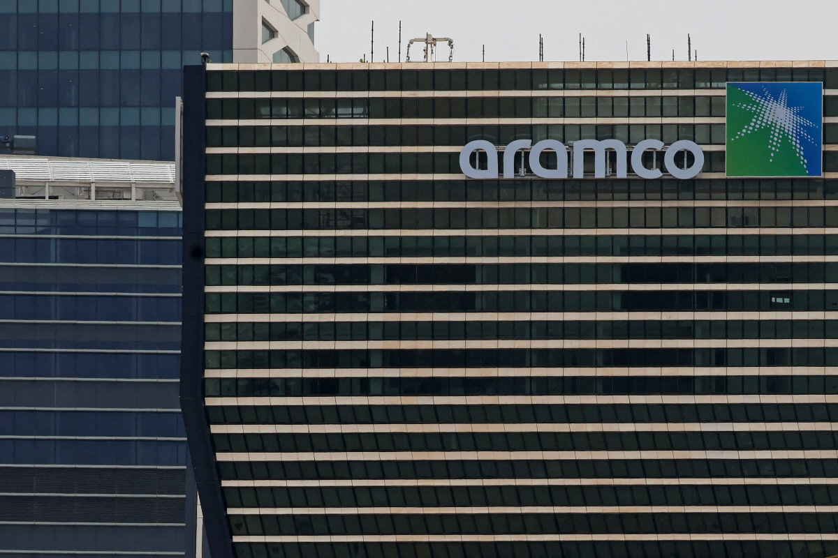 ▲사우디아라비아 리야드에서 아람코 타워가 보인다. AFP연합뉴스