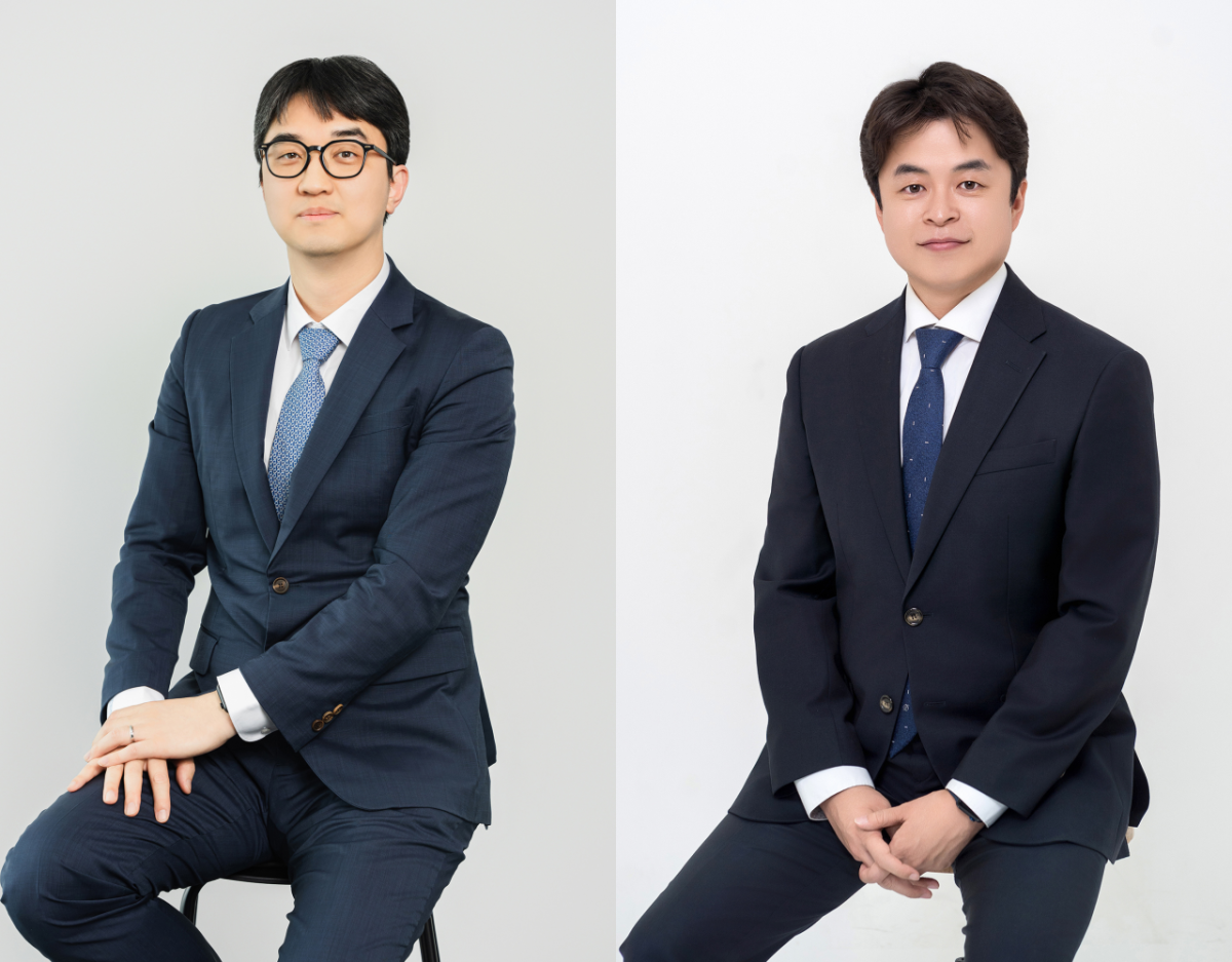 ▲제이앤피메디 컴플라이언스 서비스 전담조직 이재현 실장(왼쪽)과 최현권 팀장. (사진제공=제이앤피메디)