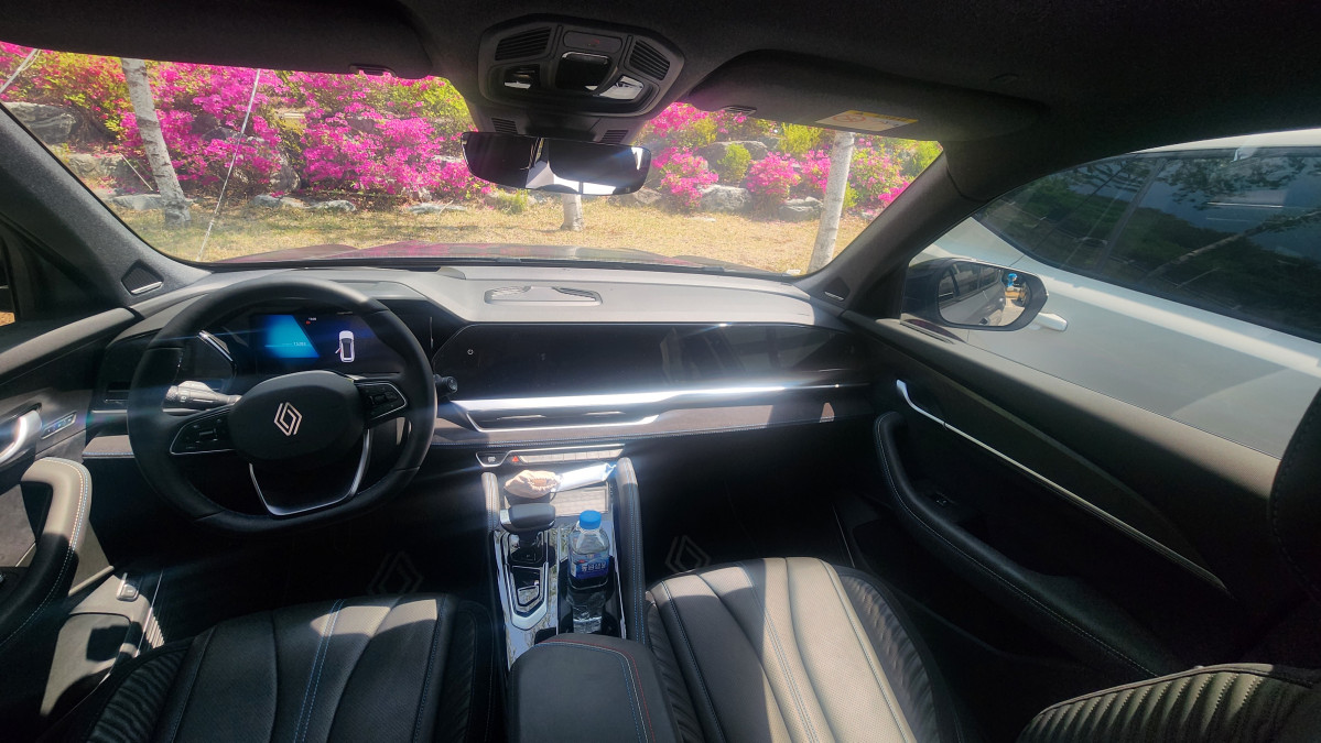 ▲그랑 콜레오스 에스프리 알핀 트림 내관. (김채빈 기자 chaebi@)