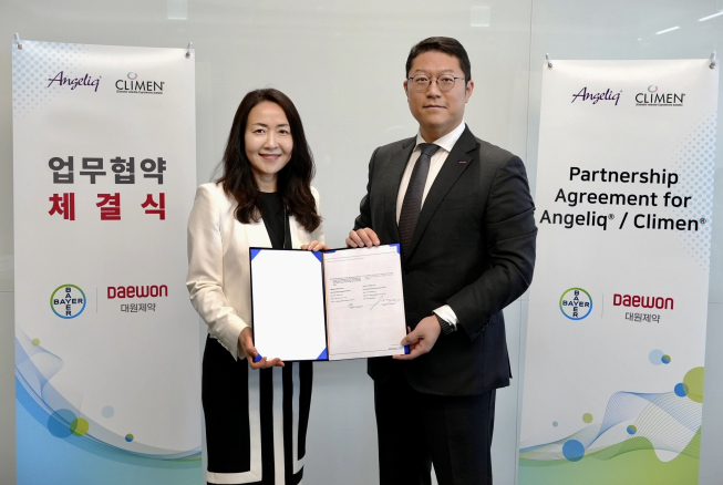 대원제약, 바이엘과 '여성 호르몬치료제 2종' 판매협약