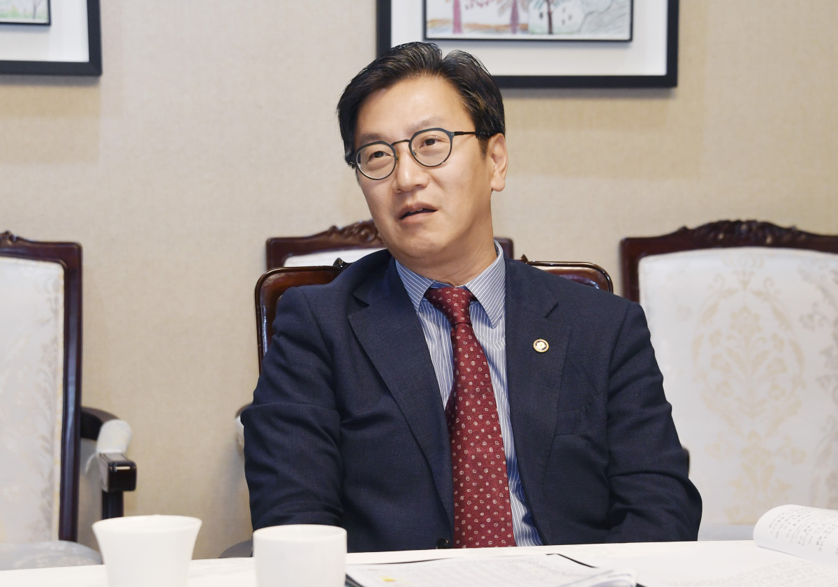 ▲김범석 기획재정부 장관 직무대행 1차관이 23일 오전 서울 종로구 정부서울청사에서 열린 '제46차 물가관계차관회의'를 주재, 모두발언을 하고 있다. (기획재정부)