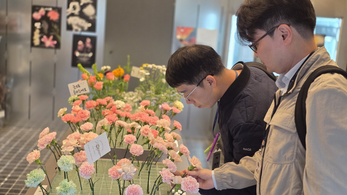 ▲국립농산물품질관리원 공무원이 원산지 표시 점검을 하고 있다. (사진=국립농산물품질관리원)
