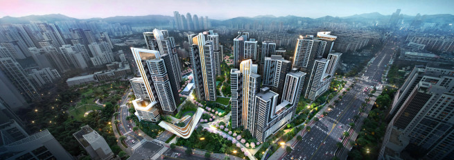 ▲개포주공 6·7단지 조감도. (사진제공=현대건설)