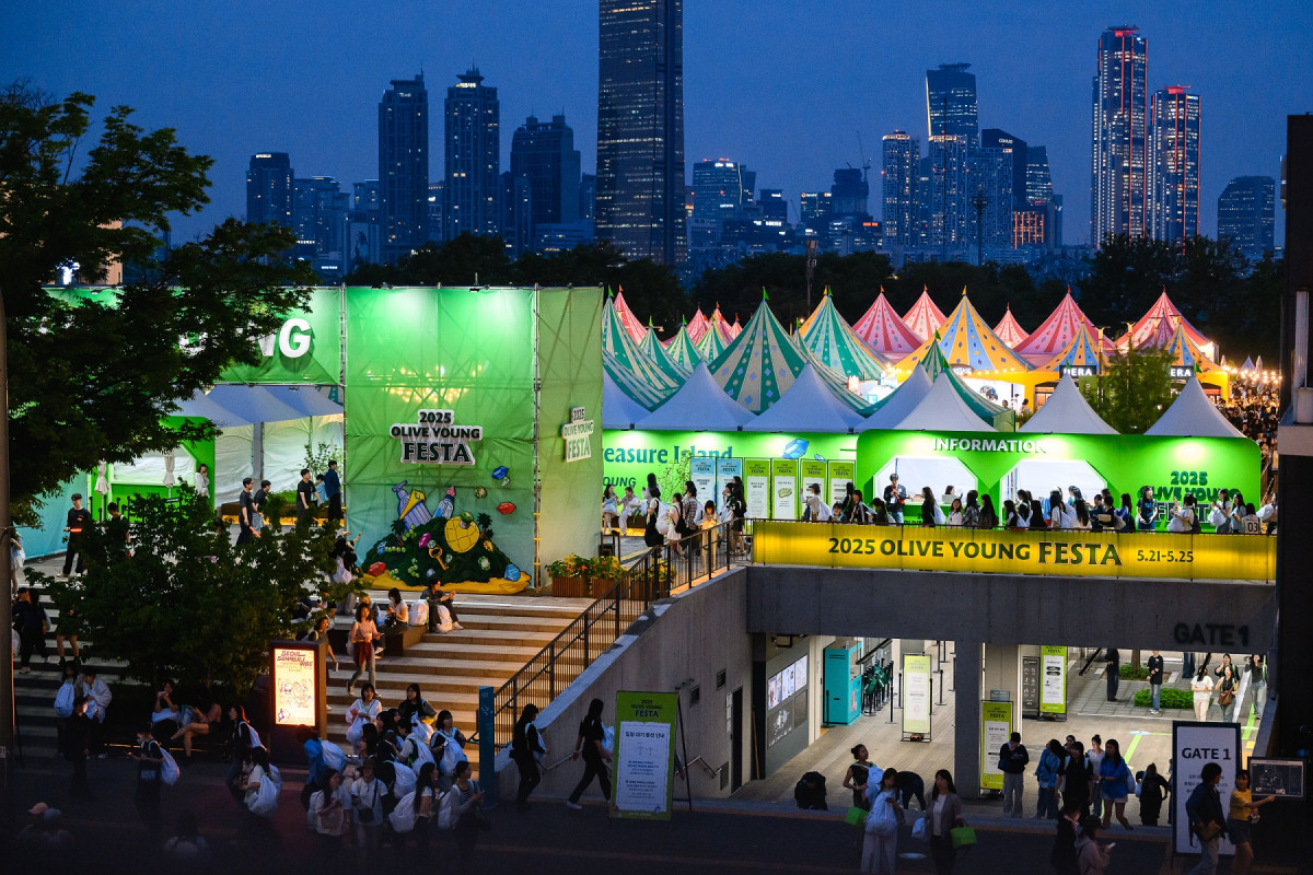 ▲5월 21~25일 서울 용산구 노들섬 일대에서 진행된 '2025 올리브영 페스타' 현장 (사진제공=CJ올리브영)