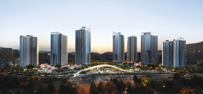 ▲부산 연산10구역 재개발 사업 투시도. (사진제공=HDC현대산업개발)