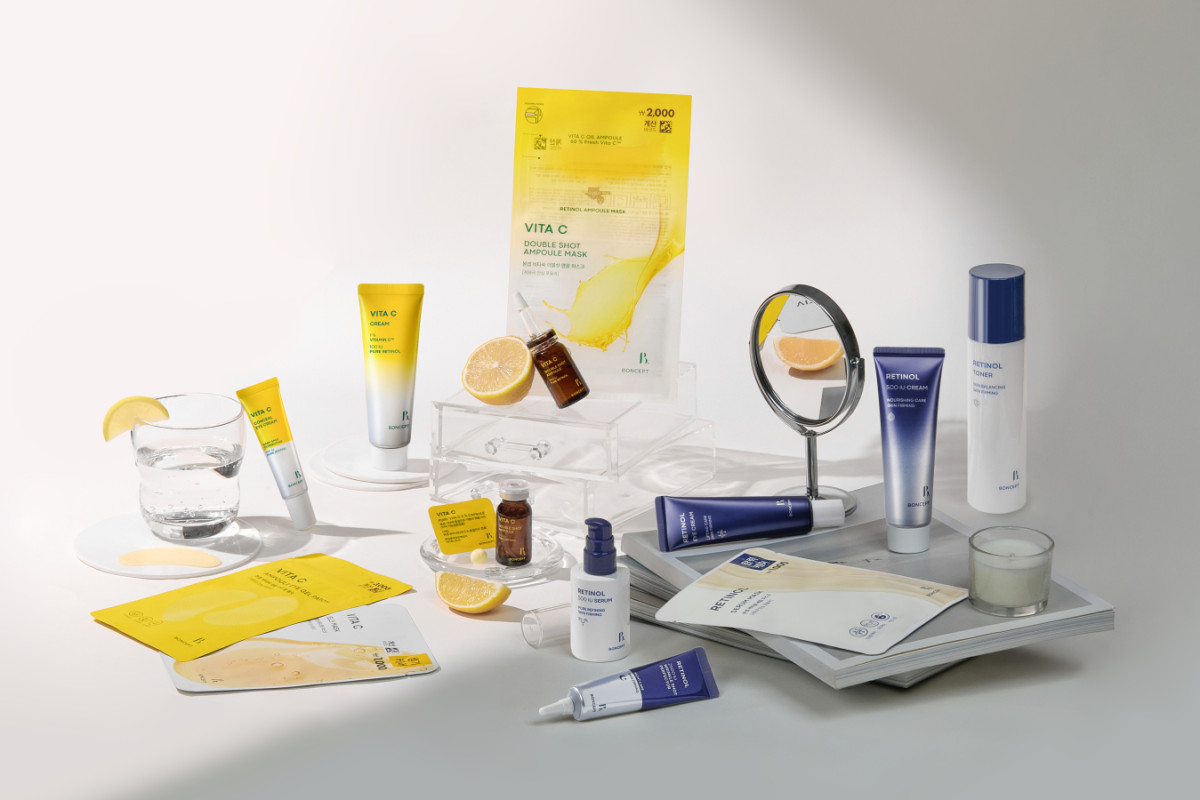 ▲다이소 본셉 제품군(본셉 레티놀, 본셉 비타씨) (사진제공=토니모리)