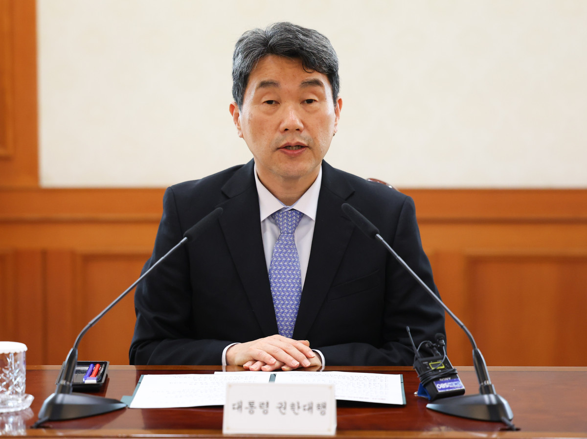 ▲이주호 대통령 권한대행 부총리 겸 교육부 장관이 26일 정부서울청사에서 열린 2차 공명선거 관계장관 회의에서 발언하고 있다. (연합뉴스)