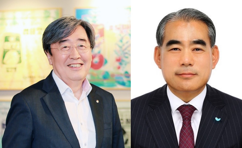 ▲박진선 샘표식품 대표(왼쪽)와 황종현 SPC삼립 대표. (사진제공=각사)