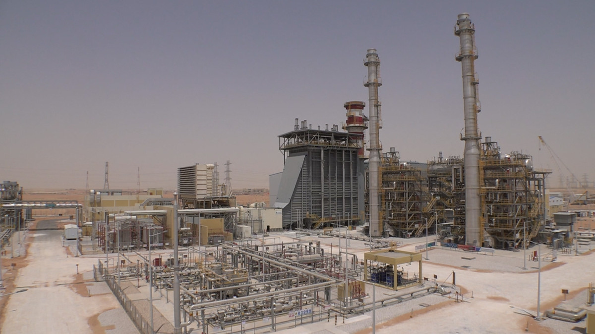 ▲사우디 자푸라 열병합 건설 사업 현장 (산업통상자원부 공동취재단)