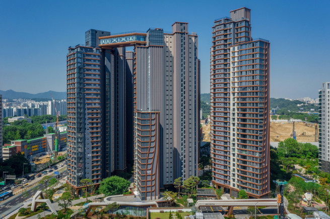 ▲래미안 원펜타스 외관 (사진제공=삼성물산)