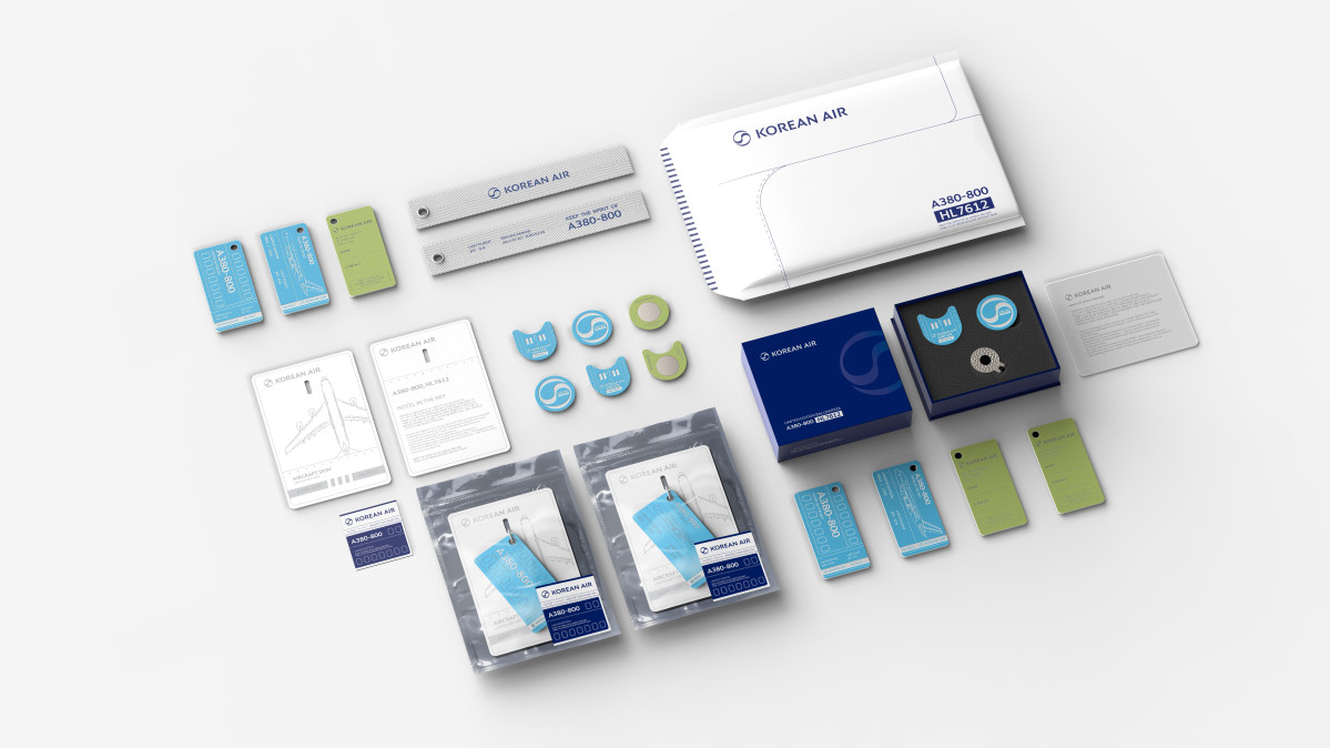 ▲대한항공 A380-800 업사이클링 굿즈. (사진=대한항공)