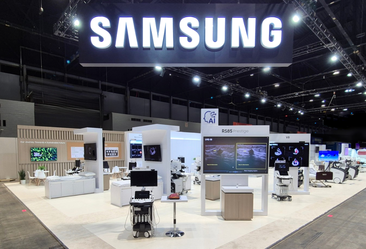 ▲삼성, RSNA 2024 전시 부스 전경 (자료제공=삼성메디슨)