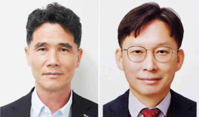 ▲한근수 신임이사(왼쪽)와 한진봉 신임이사 (사진제공=전문건설공제조합)