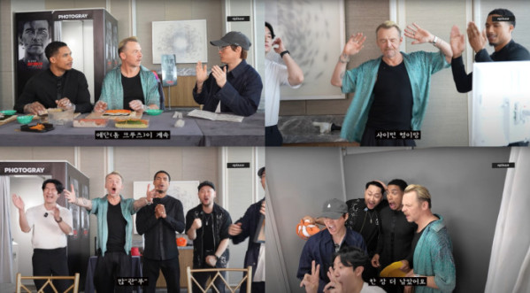 ▲에픽하이, 사이먼 페그, 그렉 타잔 데이비스(사진 = 아워즈 제공)