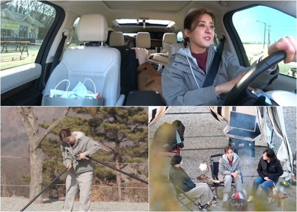 ▲'솔로라서' 박은혜 캠핑(사진제공=SBS Plus·E채널)