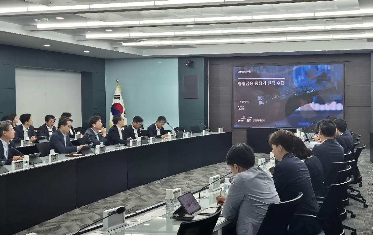 ▲29일 이재호 농협금융지주 부사장 주재로 농협금융 중장기 전략 수립을 위한 컨설팅 착수 보고회를 개최했다.