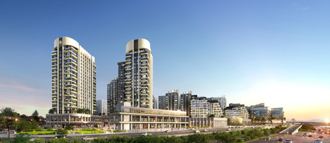 ▲'아크로 한남' 투시도. (사진제공=DL이앤씨)