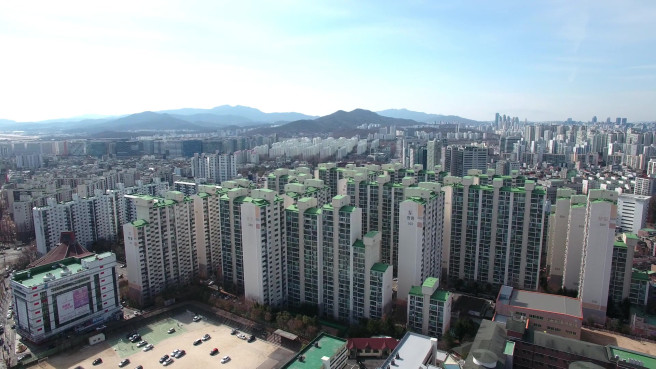 ▲가락 쌍용1차 아파트 전경. (사진제공=쌍용건설)