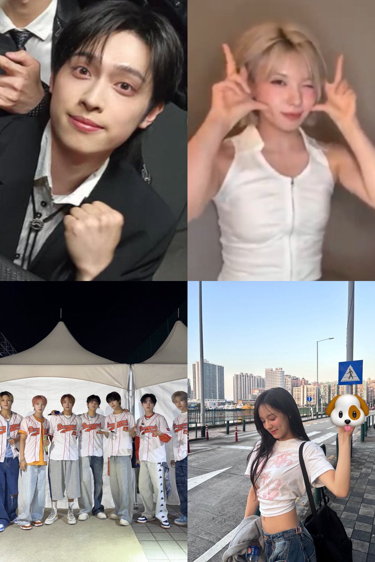 ▲(출처=엑스디너리 히어로즈, 엔믹스, NCT 드림, 이즈나 공식 SNS 캡처)